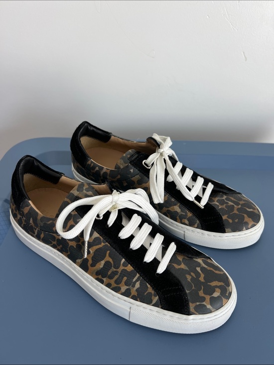 Belstaff Other - Belstaff dagenham leopard canvas suede low top sneakers tasmin gold colorway 38